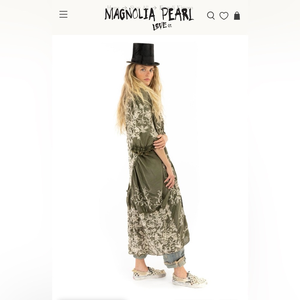 Magnolia Pearl Emmali Kimono - Green